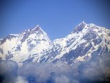 Kathmandu Flight To Pokhara 12 Manaslu and Ngadi Chuli Peak 29 Close Up At Noon 